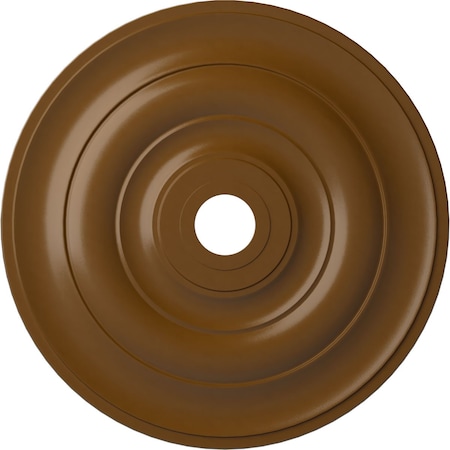 Ekena Millwork Jefferson Ceiling Medallion (Fits Canopies up to 5"), 26 1/2"OD x 3 5/8"ID x 1 1/2"P, Smokey Topaz CM26JESTF